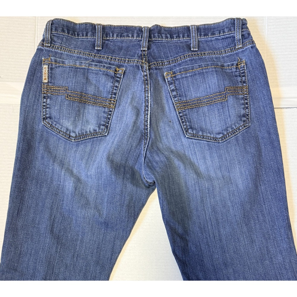CINCH JESSE - Men's Slim Straight Denim Blue Jeans - MB50738001 - Size 35x34